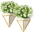 6Pcs Artificial UV Resistant Flowers, Outdoor Fake Plants for Hanging Planter, Garden, Cemetery, Kitchen Decor