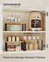 Set 3 Counter UKCS014YL03 SONGMICS Cabinet Organizer Shelf, of Kitchen Shelves, Kitchen Storage, Spice Rack, Stackable