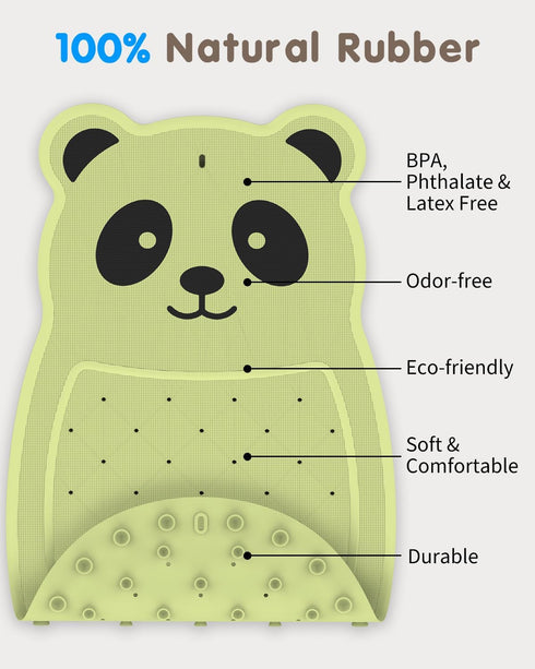 JOYCANO Safe Bath Solution, Bathtub Mat Non Slip for Babies, Toddlers, Kids & Pets, Natural Rubber BPA-Free Low Odor