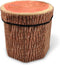 CHEFAN Fruit Storage Stool Ottoman,Tree Stump Stool, Cute Folding Storage Toy Box,