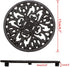 Sumnacon 2Pcs Round Cast Iron Trivets, 6.7 Inch Heat Resistant Iron Holders for Hot Dish, Rustic Kitchen Dining Table