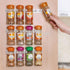 TOPINCN Spice Clip, Kitchen Spice Jar Rack Wall Mounted Seasoning Bottles Holder Wall Storage Cabinet Door Condiment Bottle Hanging Clips (4 Piece) by TOPINCN