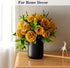 Matte Black Ceramic Utensil Holder for Countertop, Easy to Clean Cooking Utensil Crock, 4.4*6.3 Inch