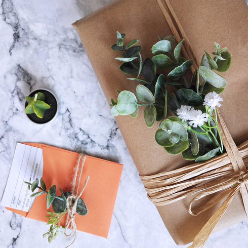Supla 3 Pcs Realistic Eucalyptus Leaves Bushes, Faux Greenery Stems in Grey Green 14.6" Tall for Vase Bouquets Wreaths
