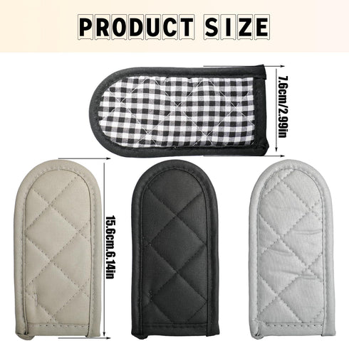 4 Pcs Hot Handle Covers, Cast Iron Skillet Handle Covers,Ultimate Heat-Resistant Cast Iron Handle Covers for Safe Cooking Non-Slip, Reusable, and Comfortable Protection for Your Hands by Motroce
