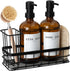 Dish Soap Dispenser for Kitchen, 16.9 fl oz Amber Hand and Dish