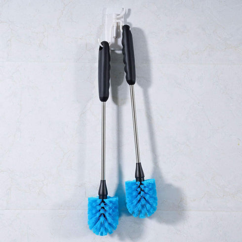 Stainless Steel Water Bottle Brush, Long Handle Scrubbing Brush for Cleaning Bottles, 2 Pack