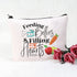 POFULL Gift for Cafeteria Worker - Feeding Bellies Filling Hearts Cosmetic Bag, Lunch Lady Gift (Feeding Bellies bag)