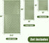 Set 8, 2 2 4 Jacquotha Green Checkered Towels of Cotton Towels for Bathroom, Bath, Hand, Washcloths, Soft Absorbent