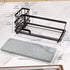 Counter Consumest Sponge Holder for Kitchen Sink - Sink Caddy Organizer with Water Absorbing Stone Tray, Detachable