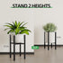 9 15 Inch 160 LB Adjustable Metal Plant Stand Indoor, Mid Century Modern Outdoor Planter Holder for to Pots, Heavy Duty