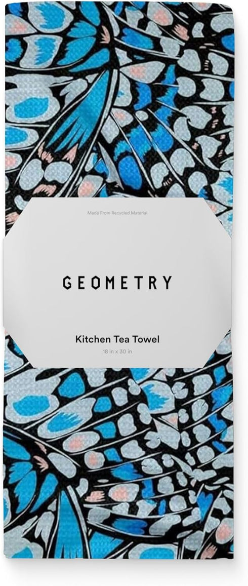 GEOMETRY Spring Kitchen Towels - Quick Dry Microfiber Cloth Spring & Summer