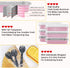 LNYZQUS Mini Loaf Pans with Lids, 50 Pack, 6.8oz Rectangle Aluminum Foil Baking Tins for Mini Cake, Bread Loaf - Pink