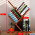 Bookshelf,3 Godferyxin Tree Bookshelf,Small Tier Wood Mini Book Shelf and Book Tree for Office, Home or School Desktop