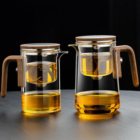 800ML/27OZ Witchcraft Magic Glass Teapot with Infuser Strainer and Lid for Loose Leaf Tea Herbal, Magnetic Water