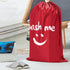 HOMEST 2 Pack XL Wash Me Travel Laundry Bag, Dirty Garments Organizer, Large Enough for 4 Loads of Clothes, Black and