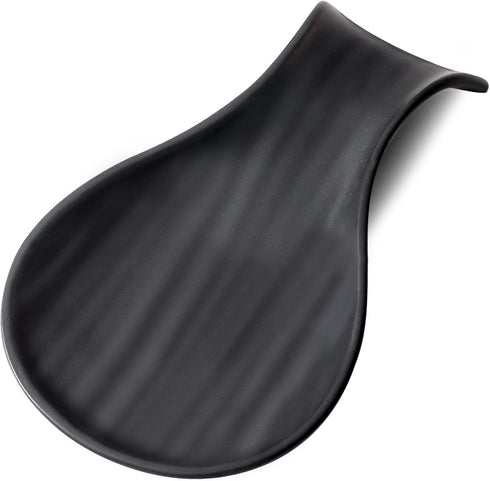 Hasense Porcelain Spoon Rest, 7 Inch Holder for Ladle, Spatula & Tong, Large Cooking Utensil Rests for Kitchen