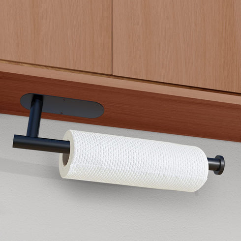 Under Cabinet Wall Mount Paper Towel Holder for Kitchen Towel, Self-Adhesive Bar, SUS304 Stainless Steel 13 inch