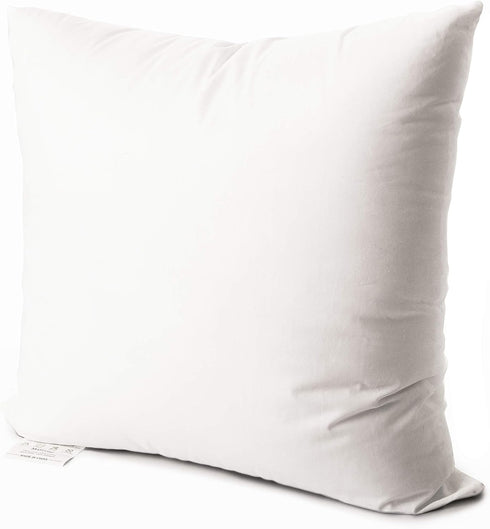 EDOW Luxury Throw Pillow Insert, Soft Fluffy Down Alternative Polyester, 18x18 White Pillow Insert