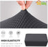 20-30in Easy-Going Stretch Ottoman Cover Length Folding Storage Stool Furniture Protector Soft Rectangle slipcover