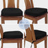 2.5" (1 BUYUE Thickened Friendly Woven Fabric Dining Chair Cushion, U-Shape High Density Foam Comfortable Chair Pad