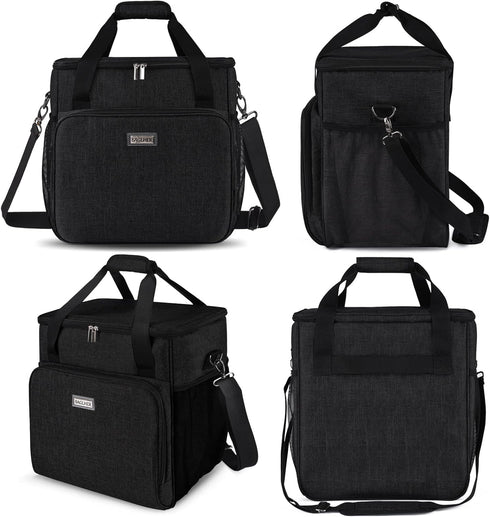 BAGLHER Waterproof Coffee Maker Storage Bag, Travel Carrying Organizer Case for Kering Coffee Machines, Black