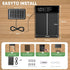 Bainianhhg 4 Anti-Pinch Automatic Chicken Coop Door Solar Powered with Timer & Light Sensor Modes Aluminum Waterproof