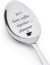 Let's Have Coffee Together Forever Spoon Gift - Love Gift for Girlfriend/Boyfriend, Christmas Proposal Gift