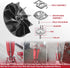 Replacement Fan for Sanitaire Upright Vacuum Cleaner, 5" Diameter High Profile Blade Fan Fits Models 1934A 1950A
