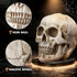 Set Set,Space LadyRosian Toilet Brush and Holder for Bathroom,Skullduggery Skeleton Gothic Bathroom Decor Toilet Bowl