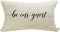 Meekio Farmhouse Pillow Covers with Be Our Guest Quote, 12" x 20" Rustic Décor Lumbar Pillow Covers for Guest Room