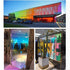 Sunice 27 x 79 inches Colorful Decorative Privacy Window Films, Self-Adhesive Anti UV DIY Home Sticker