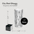 Orrefors City Shot Glasses – Set of 2 with Heavy Base, 1.7 Fl. Oz., Asymmetric Design for Spirits & Shots