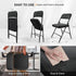 1 Pack VINGLI Padded Folding Chairs with Thick Seat Cushion, Portable, Durable & Extra Comfortable Foldable Chairs