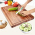 GAOMON 20" 15" Large Wooden Cutting Board for Kitchen, x Acacia Wood Butcher Block Cutting Board with Juice Groove