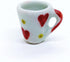 Inch 10 Set ChangThai Design Very Tiny White Red Hearts Ceramic Coffee Mug Pieces - Miniature Tableware Cup Tray Bowl