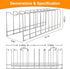 FLSEPAMB 10-Tier Pot Lid Organizer Rack Holder for Bakeware, Plates, Cutting Boards, Pots & Pans, 1 Pack