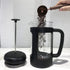Easyworkz French Press 34 oz Coffee Tea Maker with Borosilicate Glass, Soft Grip Handle