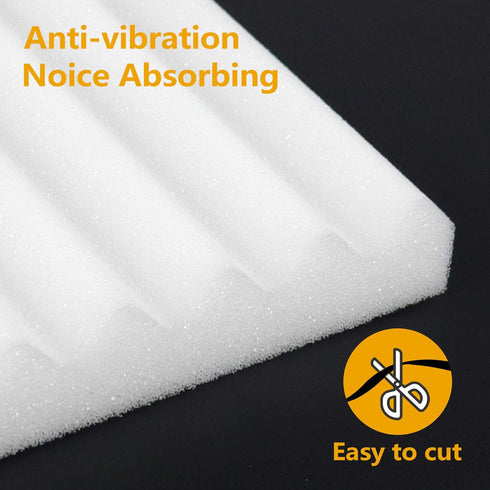 LBG Products Window Air Conditioner Foam Insulation Panels, AC Side Insulating Panel Kit, 2 Pack, 17in High x 9in Wide