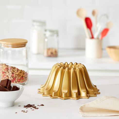 Nordic Ware Gold Lotus Bundt Pan, 5 Cup Capacity