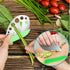 Boorika 9-Hole (2) Herb Stripper Stainless Steel Herb Peeler for Quick Leaf Stripping Multi-Purpose Kale, Rosemary