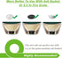 KAMaster Cast Iron Ash Can with Handle for Medium Big GreenEggs,Charcoal Ash Pot Green Egg Accessories Must