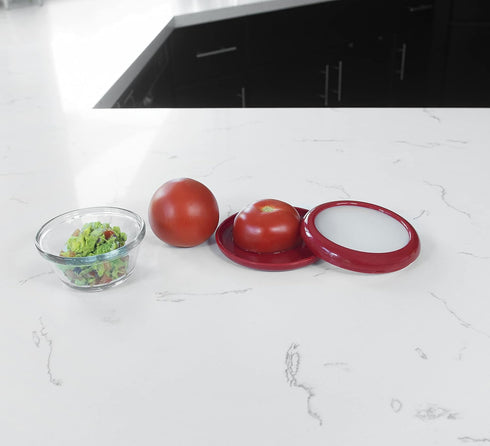 Joie Fresh Stretch Pod Tomato Storage Container, Silicone Food Saver for Leftover Produce, Reusable Kitchen Gadget,