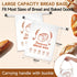VELVASPIRA 2 Packs 17x13 Inch Beeswax Bread Bags for Homemade Bread Sourdough, XL Linen Reusable Bread Bag for Homemade