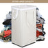 90L DOKEHOM X-Large Laundry Basket with Removable Wash Bag on Wheels, Collapsible Rolling Laundry Hamper, Foldable