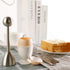 Set 1 4 4 Egg Cracker Topper for Soft Hard Boiled Eggs Shell Removal Includes Egg Cutter Ceramic Egg Cups and Spoons
