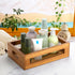 Dicunoy Set of 2 Rustic Wooden Crates, Antique Nesting Basket with Handle for Kitchen, Bathroom, Shelf Storage