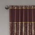 Madison Park Aubrey 2 Panel Curtain, Faux Silk Paisley Jacquard, Rod Pocket, Room Darkening Drape, 2-PK 50x95, Burgundy