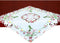 Simhomsen Embroidered Small Square Hummingbird Tablecloth, Topper, Table Cover for End Table,