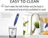 Milk Frother Handheld Foam Maker, 3 Speed Rechargeable Electric Blender with 2 Stainless Stirring Heads for Lattes